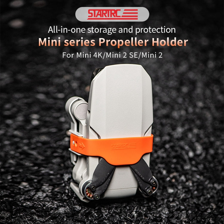 STARTRC Propellers Holder Guard Prop Blade Stabilizer for DJI Mini 4K / Mini 2 SE / Mini (Gray-orange) - Mount & Holder by STARTRC | Online Shopping South Africa | PMC TechLife | Buy Now Pay Later Mobicred