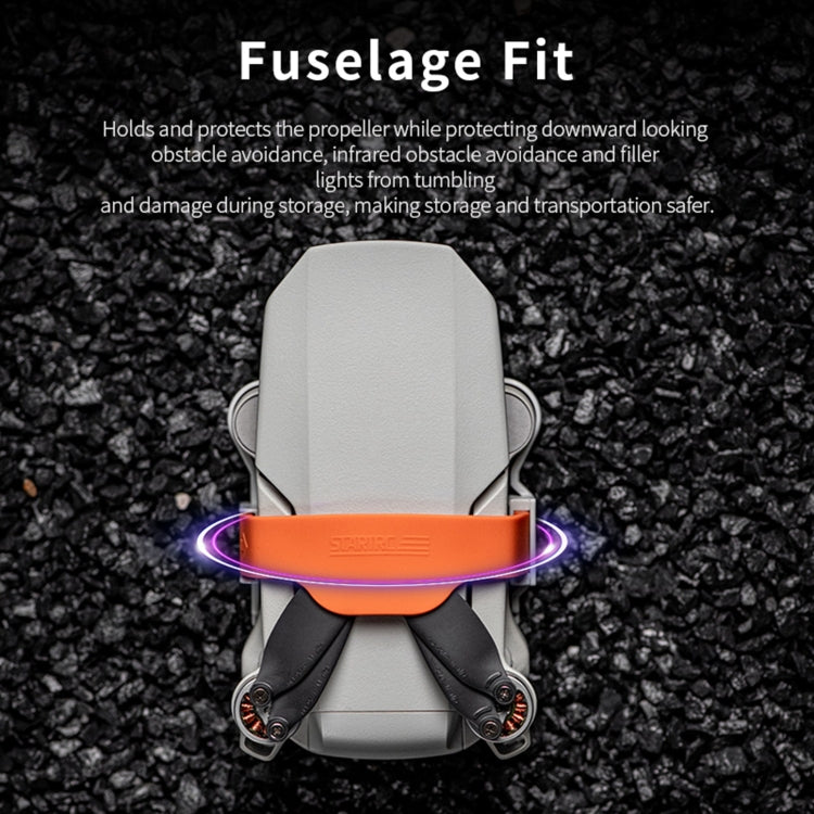 STARTRC Propellers Holder Guard Prop Blade Stabilizer for DJI Mini 4K / Mini 2 SE / Mini (Gray-orange) - Mount & Holder by STARTRC | Online Shopping South Africa | PMC TechLife | Buy Now Pay Later Mobicred