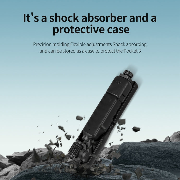 For DJI OSMO Pocket 2 STARTRC Shock Absorbing Step Reducer Carrying Case Storage Bag Box (Black) - Case & Bags by STARTRC | Online Shopping South Africa | PMC TechLife | Buy Now Pay Later Mobicred