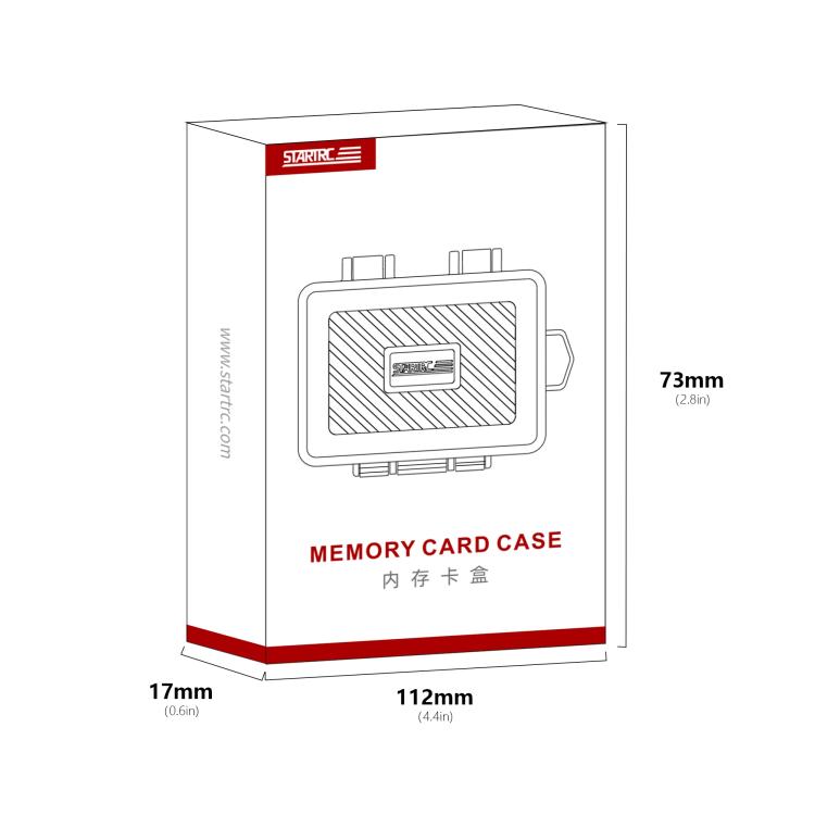 STARTRC V1 Flash Card Box SD / TF Memory Card Storage Case For DJI (Black) - free shipping - PMC TechLife - Order now!