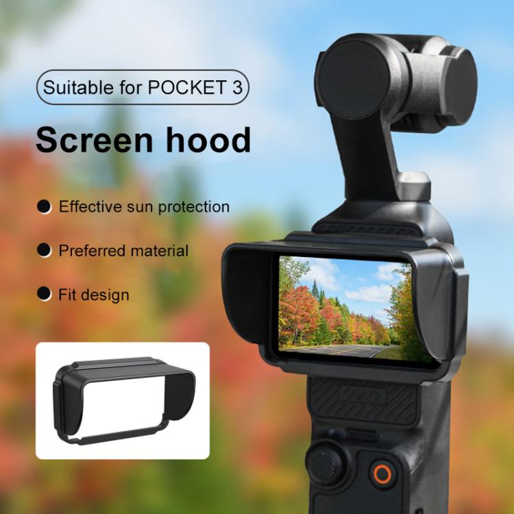 For DJI Osmo Pocket 3 BRDRC Sunshade Hood Screen Shade (Black) - free shipping - PMC TechLife - Order now!