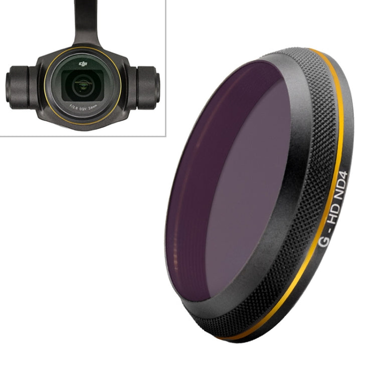 PGYTECH X4S-HD ND4 Gold-edge Lens Filter for DJI Inspire 2 / X4S Gimbal Camera Drone Accessories -  by PGYTECH | Online Shopping South Africa | PMC TechLife | Buy Now Pay Later Mobicred