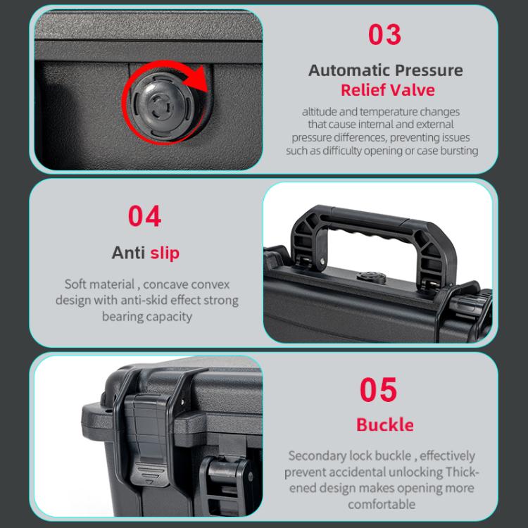 For DJI Osmo 360 STARTRC Waterproof EVA ABS Dual-layer Suitcase Storage Box (Black) - free shipping - PMC TechLife - Order now!