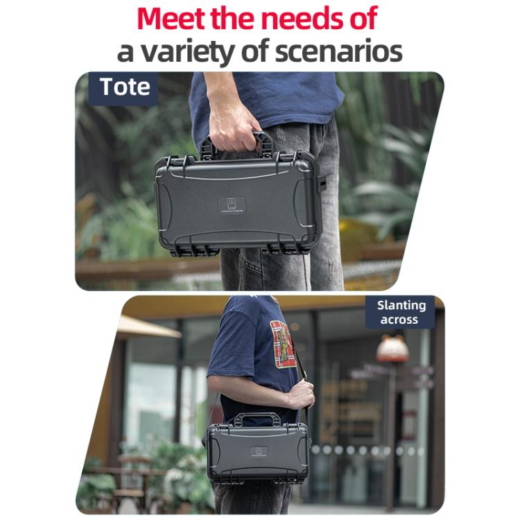 For DJI Osmo 360 STARTRC Waterproof EVA ABS Dual-layer Suitcase Storage Box (Black) - free shipping - PMC TechLife - Order now!