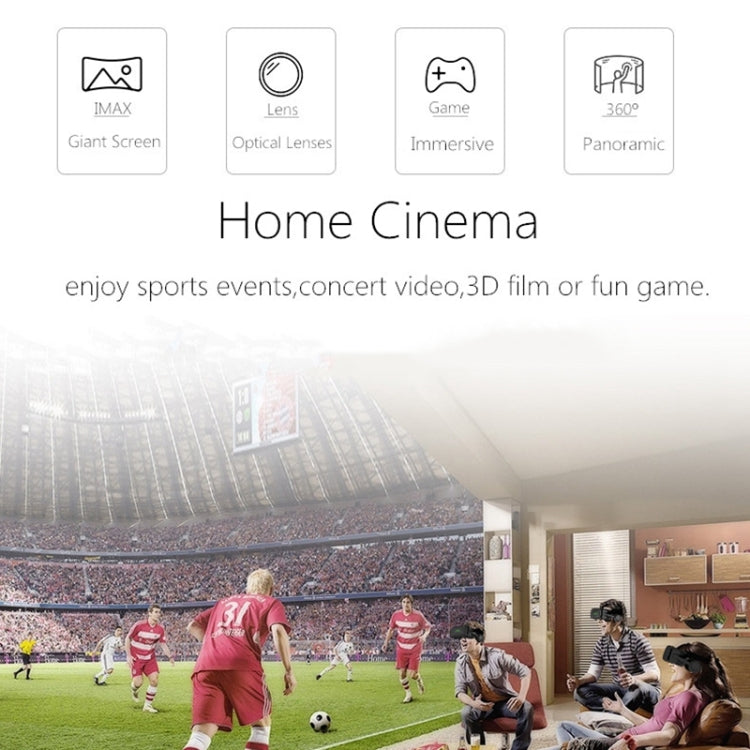 VR SHINECON G04E Virtual Reality 3D Video Glasses Suitable for 3.5 inch - 6.0 inch Smartphone with HiFi Headset (Black) - VR Headset by PMC TechLife | Online Shopping South Africa | PMC TechLife