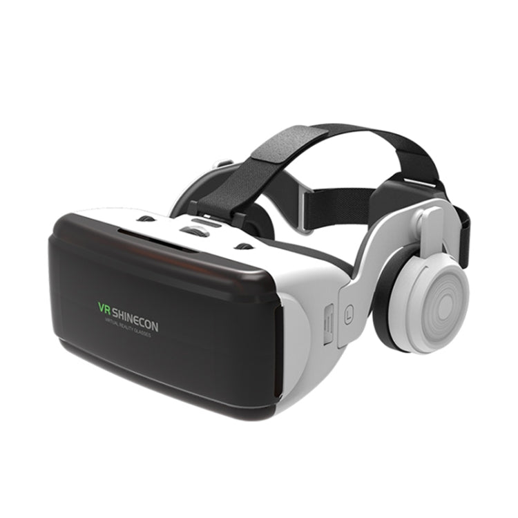 VR SHINECON G06E Virtual Reality 3D Video Glasses Suitable for 4.7 inch - 6.1 inch Smartphone with Headset (White) - VR Headset by PMC TechLife | Online Shopping South Africa | PMC TechLife