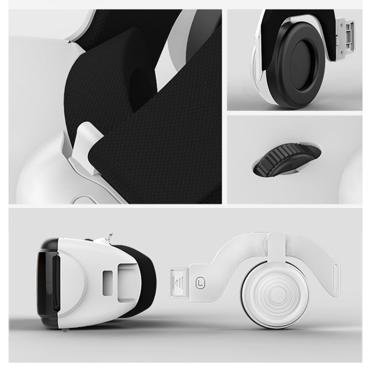 VR SHINECON G06E Virtual Reality 3D Video Glasses Suitable for 4.7 inch - 6.1 inch Smartphone with Headset (White) - VR Headset by PMC TechLife | Online Shopping South Africa | PMC TechLife