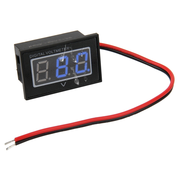 V40D 2 Wires Blue Light Display Mini Waterproof IPX4 Digital Voltage Meter, Measure Voltage: DC 15-120V - Current & Voltage Tester by PMC TechLife | Online Shopping South Africa | PMC TechLife | Buy Now Pay Later Mobicred