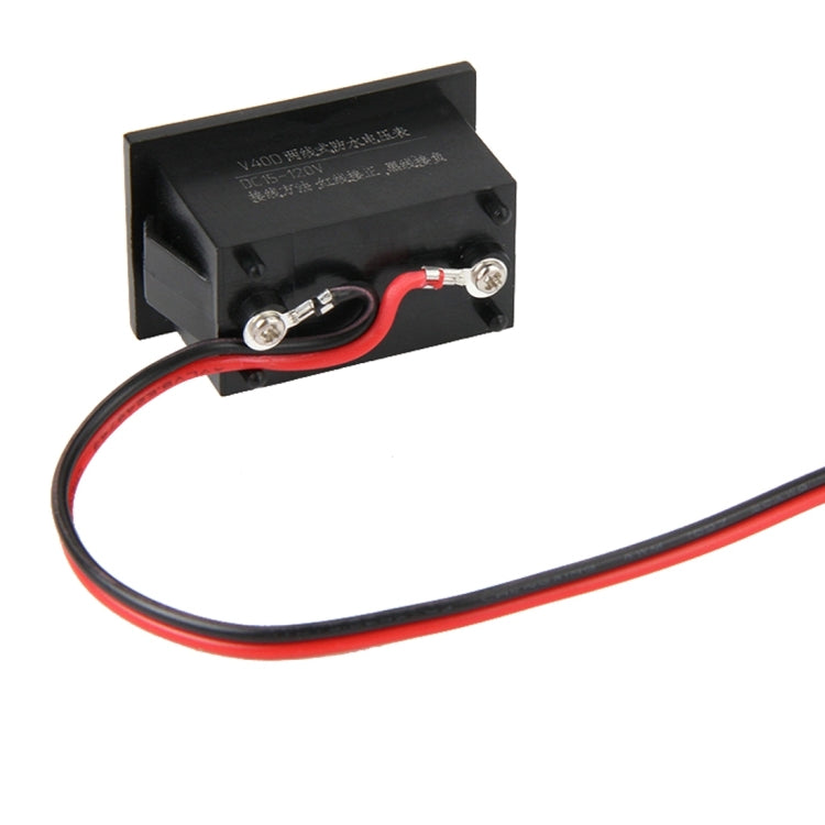 V40D 2 Wires Blue Light Display Mini Waterproof IPX4 Digital Voltage Meter, Measure Voltage: DC 15-120V - Current & Voltage Tester by PMC TechLife | Online Shopping South Africa | PMC TechLife | Buy Now Pay Later Mobicred