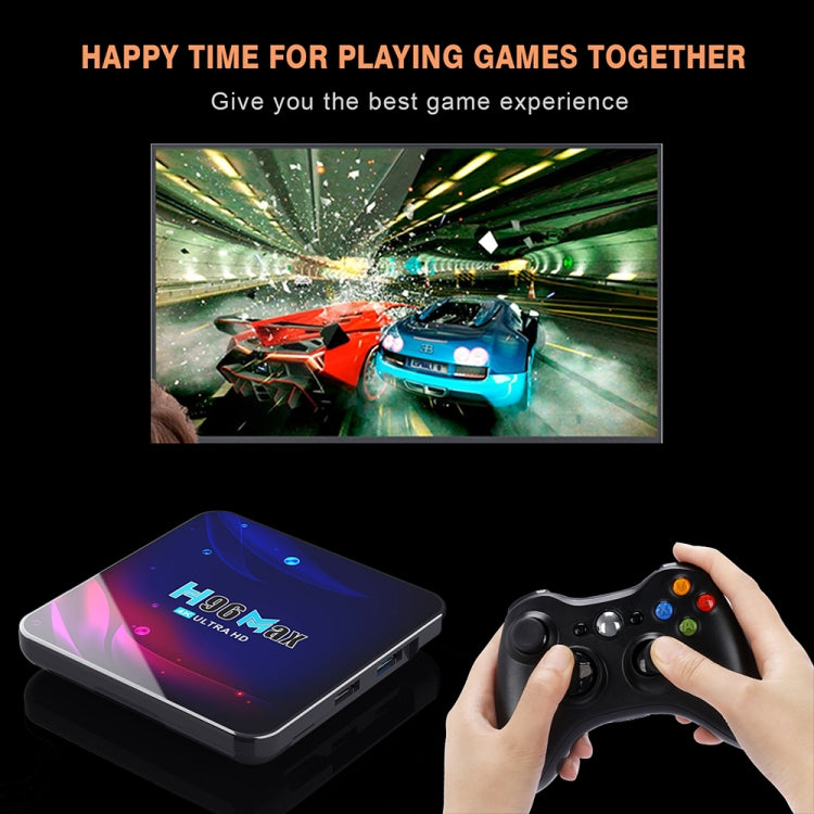 H96 Max V11 4K Smart TV BOX Android 11.0 Media Player with Remote Control, RK3318 Quad-Core 64bit Cortex-A53, RAM: 4GB, ROM: 32GB, Support Dual Band WiFi, Bluetooth, Ethernet, UK Plug - RK3318 by PMC TechLife | Online Shopping South Africa | PMC TechLife | Buy Now Pay Later Mobicred