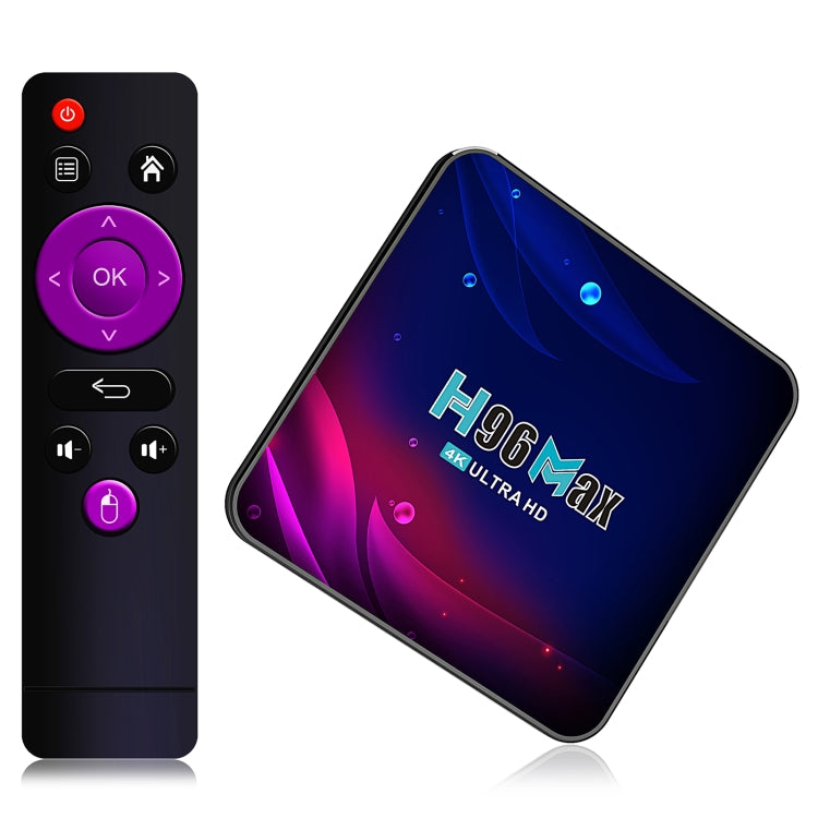 H96 Max V11 4K Smart TV BOX Android 11.0 Media Player with Remote Control, RK3318 Quad-Core 64bit Cortex-A53, RAM: 4GB, ROM: 32GB, Support Dual Band WiFi, Bluetooth, Ethernet, EU Plug - RK3318 by PMC TechLife | Online Shopping South Africa | PMC TechLife | Buy Now Pay Later Mobicred