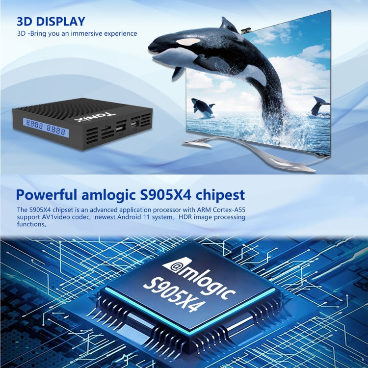 Tanix X4 Android 11 Smart TV Box, Amlogic S905X4 Quad Core, 4GB+64GB, Dual Wifi, BT(UK Plug) - Amlogic S905 by PMC TechLife | Online Shopping South Africa | PMC TechLife | Buy Now Pay Later Mobicred