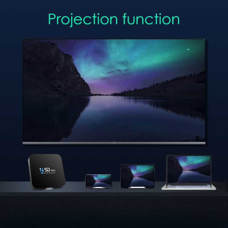 H50 Mini 4K Smart Network TV Box, Android 10.0, RK3318 Quad Core, 2GB+16GB, UK Plug - RK3318 by PMC TechLife | Online Shopping South Africa | PMC TechLife | Buy Now Pay Later Mobicred