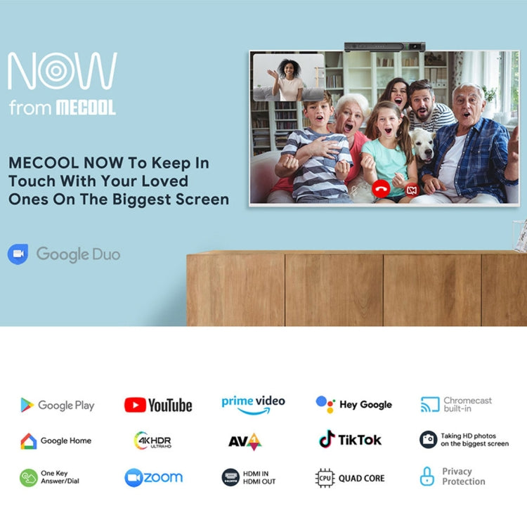 MECOOL KA2 Video Calling on TV Android 10.0 Smart TV Box with Remote Control, Amlogic S905X4 Quad Core Cortex A35, 4GB+64GB, Dual-Band / Ethernet / Camera(EU Plug) - free shipping - PMC TechLife - Order now!