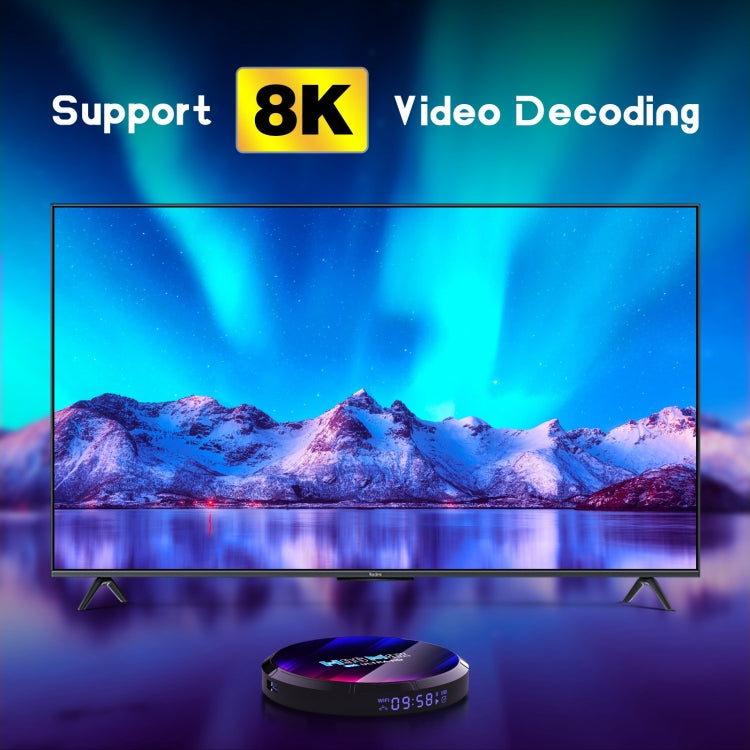 H96 Max 8K Ultra HD Smart TV Box Android 13.0 Media Player with Remote Control, RK3528 Quad-Core, 4GB+32GB(EU Plug) - RK3318 by PMC TechLife | Online Shopping South Africa | PMC TechLife | Buy Now Pay Later Mobicred