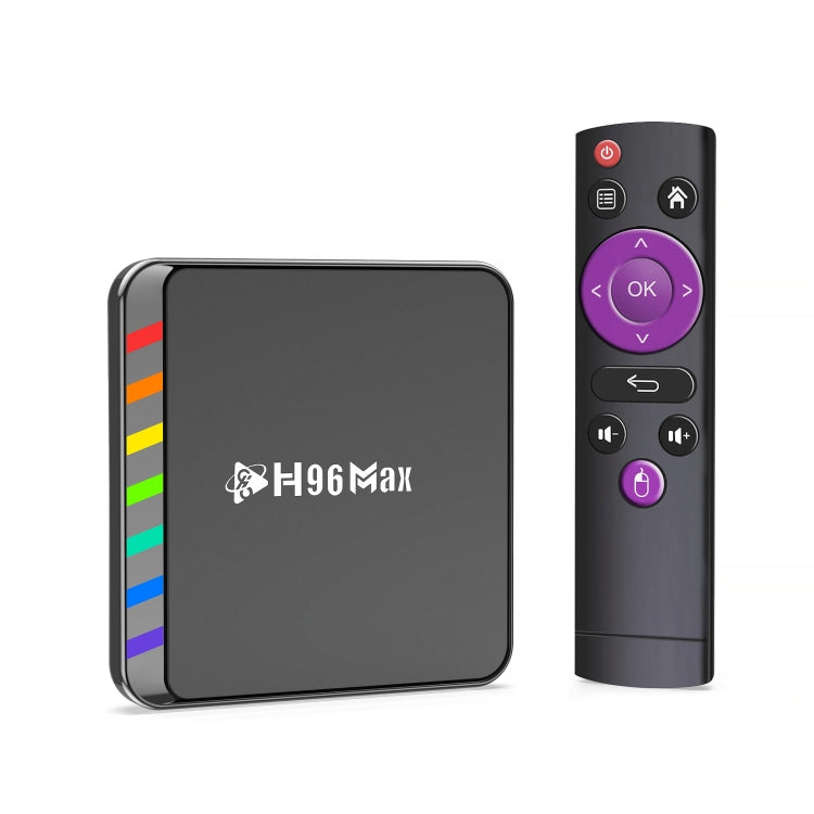 H96 Max W2 4K Ultra HD Android 11.0 Smart TV Box with Remote Control, Amlogic S905W2 Quad-Core, 4GB+64GB(UK Plug) - Amlogic S905 by PMC TechLife | Online Shopping South Africa | PMC TechLife | Buy Now Pay Later Mobicred
