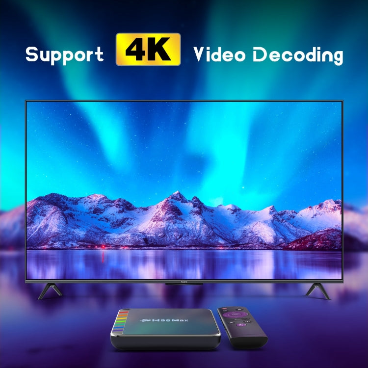 H96 Max W2 4K Ultra HD Android 11.0 Smart TV Box with Remote Control, Amlogic S905W2 Quad-Core, 4GB+64GB(UK Plug) - Amlogic S905 by PMC TechLife | Online Shopping South Africa | PMC TechLife | Buy Now Pay Later Mobicred