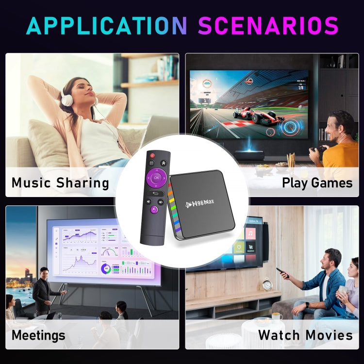 H96 Max W2 4K Ultra HD Android 11.0 Smart TV Box with Remote Control, Amlogic S905W2 Quad-Core, 4GB+64GB(UK Plug) - Amlogic S905 by PMC TechLife | Online Shopping South Africa | PMC TechLife | Buy Now Pay Later Mobicred