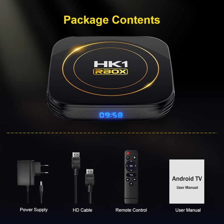 HK1 RBOX-H8S 4K Ultra HD Android 12.0 Smart TV Box with Remote Control, Allwinner H618 Quad-Core, 2GB+16GB(US Plug) - Others by PMC TechLife | Online Shopping South Africa | PMC TechLife | Buy Now Pay Later Mobicred