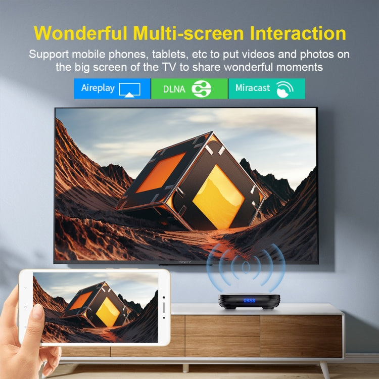 HK1 RBOX-H8S 4K Ultra HD Android 12.0 Smart TV Box with Remote Control, Allwinner H618 Quad-Core, 2GB+16GB(US Plug) - Others by PMC TechLife | Online Shopping South Africa | PMC TechLife | Buy Now Pay Later Mobicred