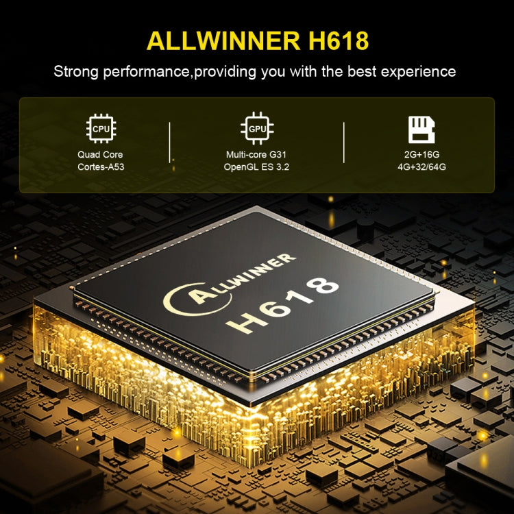 HK1 RBOX-H8S 4K Ultra HD Android 12.0 Smart TV Box with Remote Control, Allwinner H618 Quad-Core, 4GB+32GB(AU Plug) - Amlogic S905 by PMC TechLife | Online Shopping South Africa | PMC TechLife | Buy Now Pay Later Mobicred