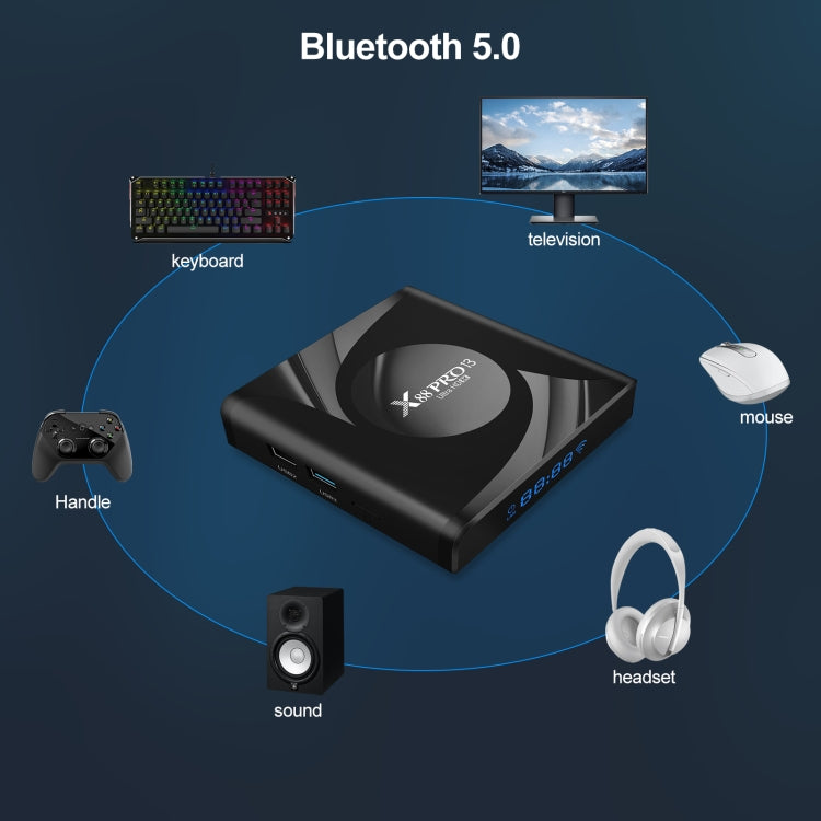 X88 Pro 13 Android 13.0 Smart TV Box with Remote Control, RK3528 Quad-Core, 4G+32GB(UK Plug) - Others by PMC TechLife | Online Shopping South Africa | PMC TechLife | Buy Now Pay Later Mobicred