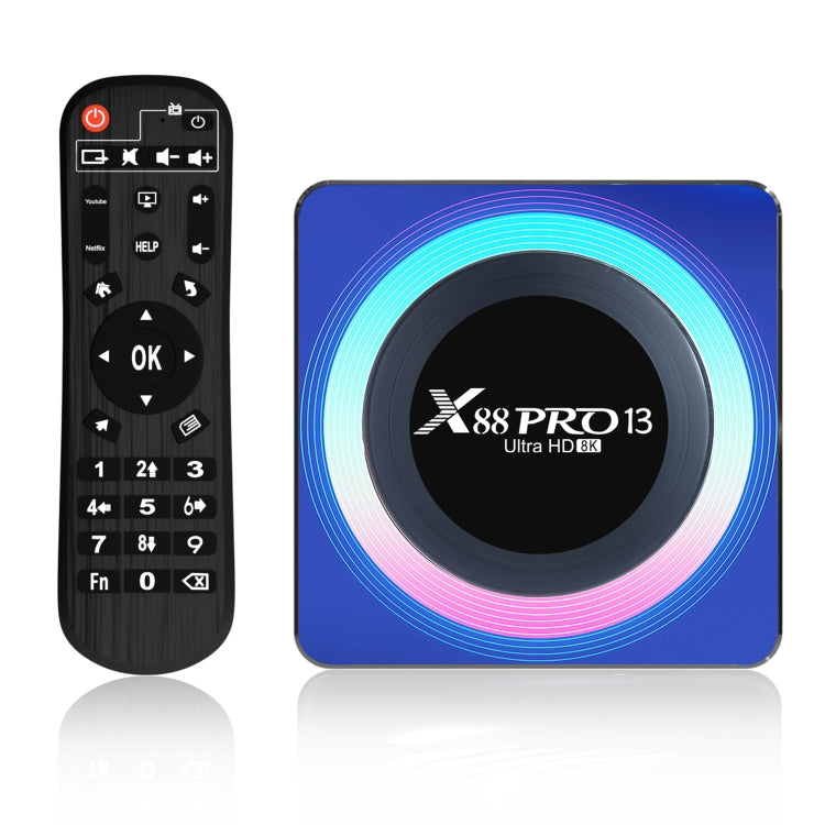 Acrylic X88 Pro 13 8K Ultra HD Android 13.0 Smart TV Box with Remote Control, RK3528 Quad-Core, 2GB+16GB(AU Plug) - free shipping - PMC TechLife - Order now!