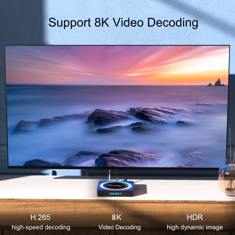 Acrylic X88 Pro 13 8K Ultra HD Android 13.0 Smart TV Box with Remote Control, RK3528 Quad-Core, 2GB+16GB(EU Plug) - Others by PMC TechLife | Online Shopping South Africa | PMC TechLife
