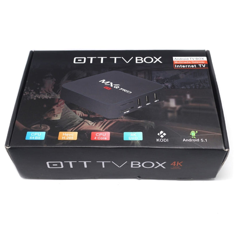MXQ PROi 1080P 4K HD Smart TV BOX with Remote Controller, Android 7.1 S905W Quad Core Cortex-A53 Up to 2GHz, RAM: 2GB, ROM: 16GB, Support WiFi - Amlogic S905 by PMC TechLife | Online Shopping South Africa | PMC TechLife | Buy Now Pay Later Mobicred