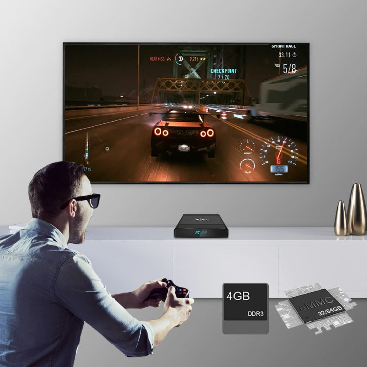 X96 Air 8K Smart TV BOX Android 9.0 Media Player with Remote Control, Quad-core Amlogic S905X3, RAM: 4GB, ROM: 32GB, Dual Band WiFi, Bluetooth, EU Plug - Amlogic S905 by PMC TechLife | Online Shopping South Africa | PMC TechLife | Buy Now Pay Later Mobicred