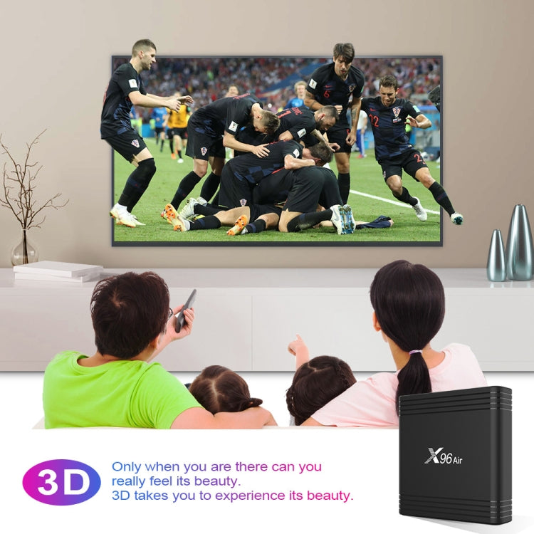 X96 Air 8K Smart TV BOX Android 9.0 Media Player with Remote Control, Quad-core Amlogic S905X3, RAM: 4GB, ROM: 32GB, Dual Band WiFi, Bluetooth, EU Plug - Amlogic S905 by PMC TechLife | Online Shopping South Africa | PMC TechLife | Buy Now Pay Later Mobicred
