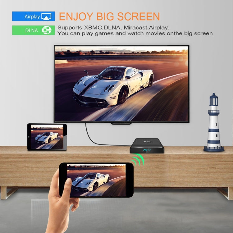 X96 Air 8K Smart TV BOX Android 9.0 Media Player with Remote Control, Quad-core Amlogic S905X3, RAM: 4GB, ROM: 32GB, Dual Band WiFi, Bluetooth, UK Plug - Amlogic S905 by PMC TechLife | Online Shopping South Africa | PMC TechLife | Buy Now Pay Later Mobicred