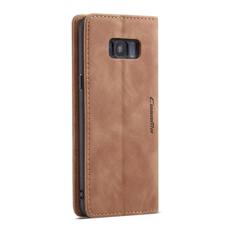 CaseMe-013 Multifunctional Retro Frosted Horizontal Flip Leather Case with Card Slot & Holder & Wallet for Galaxy S8 Plus(Brown) - Galaxy Phone Cases by CaseMe | Online Shopping South Africa | PMC Jewellery | Buy Now Pay Later Mobicred