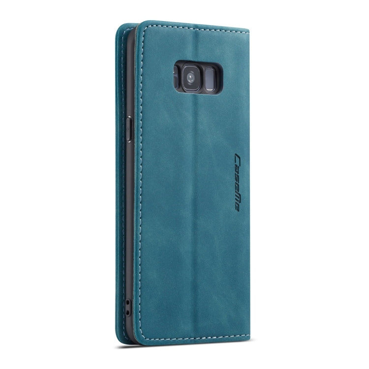 CaseMe-013 Multifunctional Retro Frosted Horizontal Flip Leather Case with Card Slot & Holder & Wallet for Galaxy S8 Plus(Blue) - Galaxy Phone Cases by CaseMe | Online Shopping South Africa | PMC Jewellery | Buy Now Pay Later Mobicred
