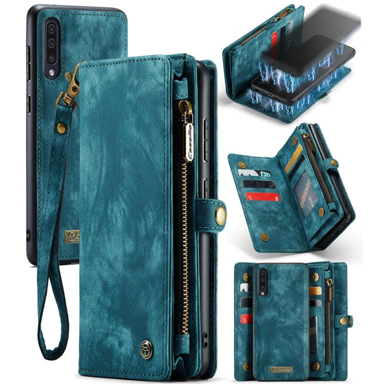 For Samsung Galaxy A70 CaseMe-008 Detachable Multifunctional Flip Leather Phone Case(Blue) - free shipping - PMC Jewellery - Order now!