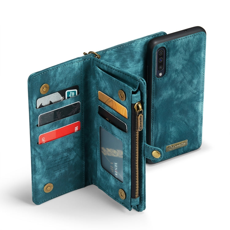 For Samsung Galaxy A70 CaseMe-008 Detachable Multifunctional Flip Leather Phone Case(Blue) - free shipping - PMC Jewellery - Order now!