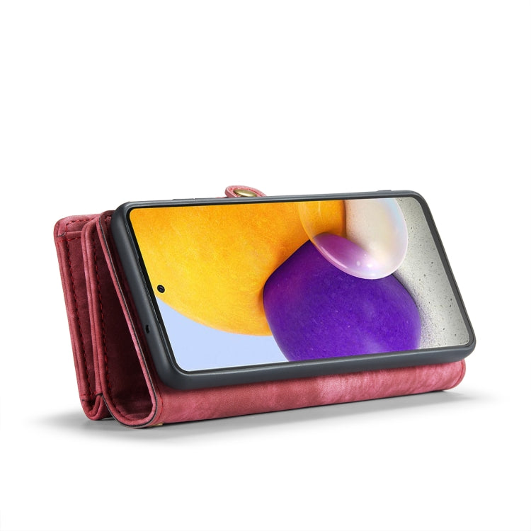 For Samsung Galaxy A70 CaseMe-008 Detachable Multifunctional Flip Leather Phone Case(Red) - free shipping - PMC Jewellery - Order now!