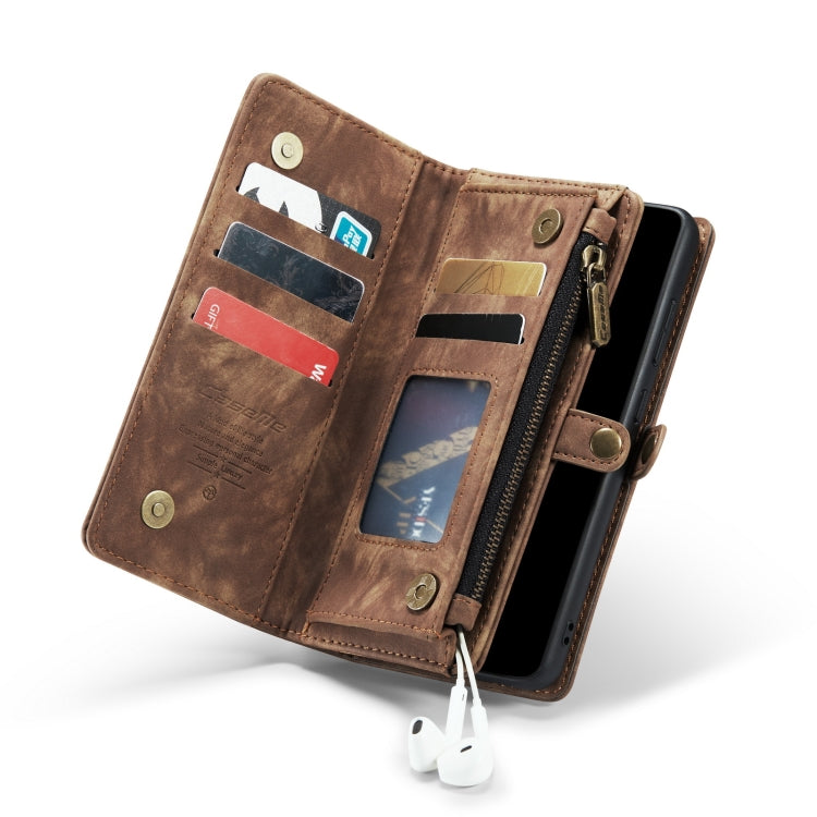 CaseFor Samsung Galaxy A70 CaseMe-008 Detachable Multifunctional Flip Leather Phone Case(Brown) - free shipping - PMC Jewellery - Order now!