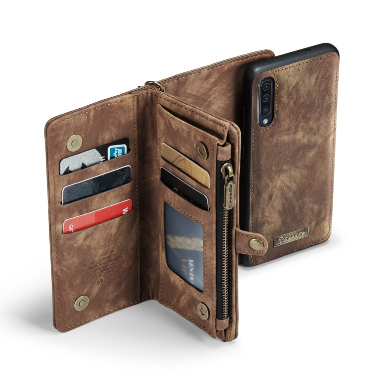 CaseFor Samsung Galaxy A70 CaseMe-008 Detachable Multifunctional Flip Leather Phone Case(Brown) - free shipping - PMC Jewellery - Order now!