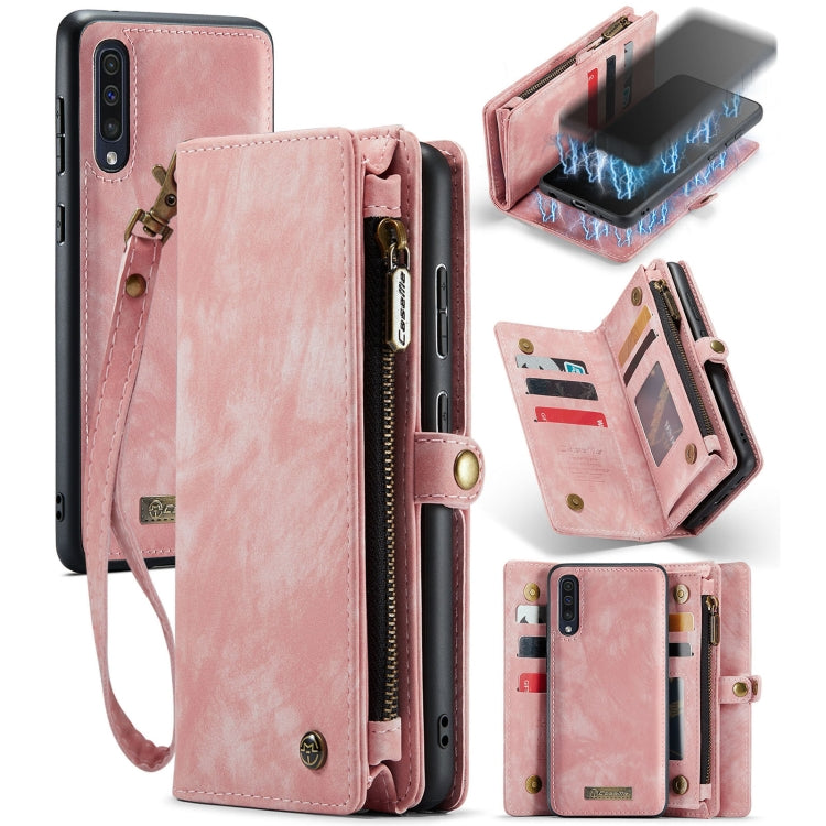 For Samsung Galaxy A70 CaseMe-008 Detachable Multifunctional Flip Leather Phone Case(Pink) - free shipping - PMC Jewellery - Order now!