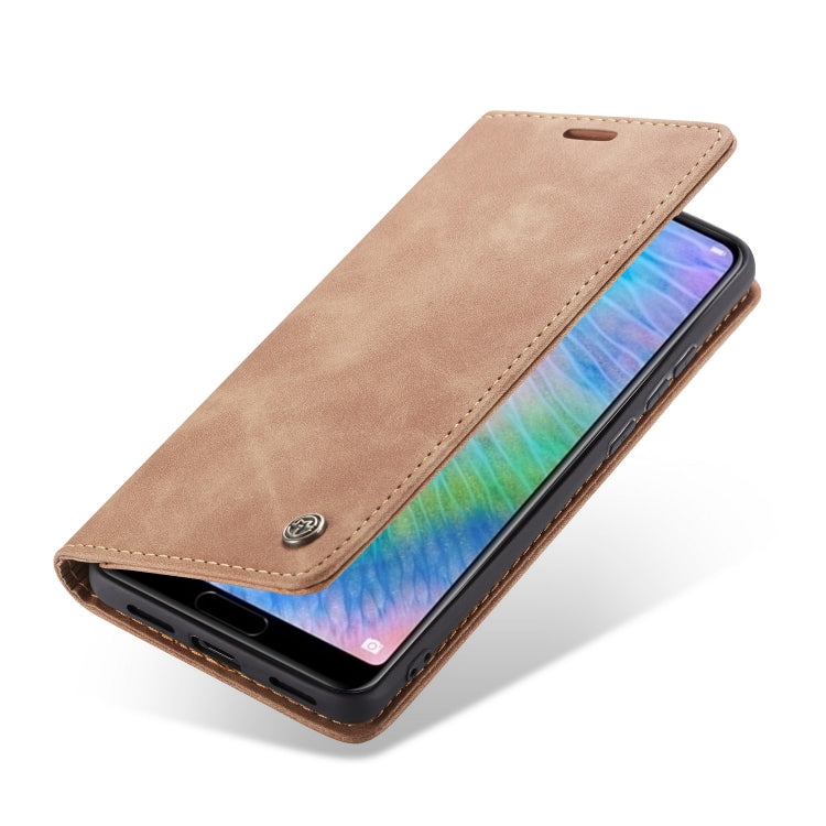CaseMe-013  Multifunctional Horizontal Flip Leather Case with Card Slot & Holder for Huawei P20(Brown) - free shipping - PMC Jewellery - Order now!