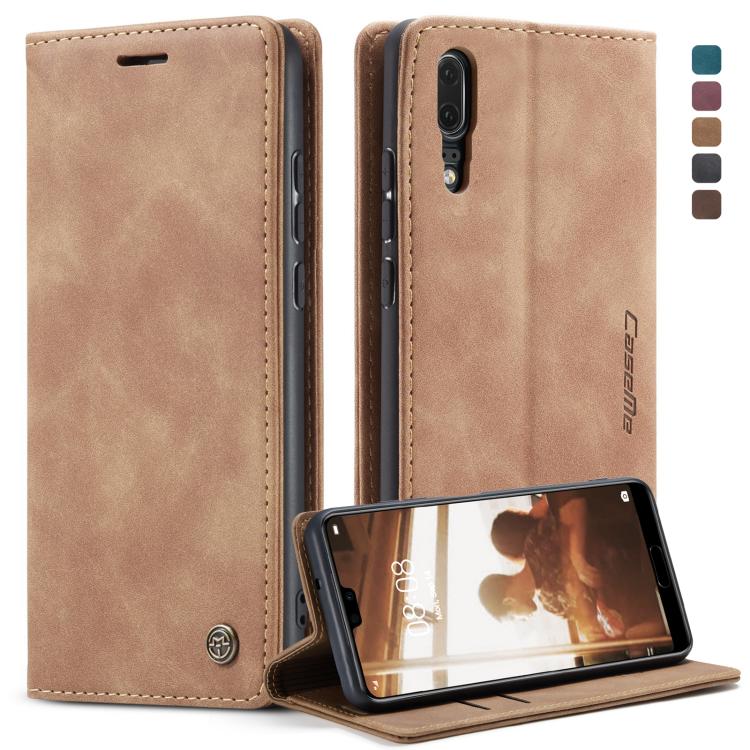 CaseMe-013  Multifunctional Horizontal Flip Leather Case with Card Slot & Holder for Huawei P20(Brown) - free shipping - PMC Jewellery - Order now!