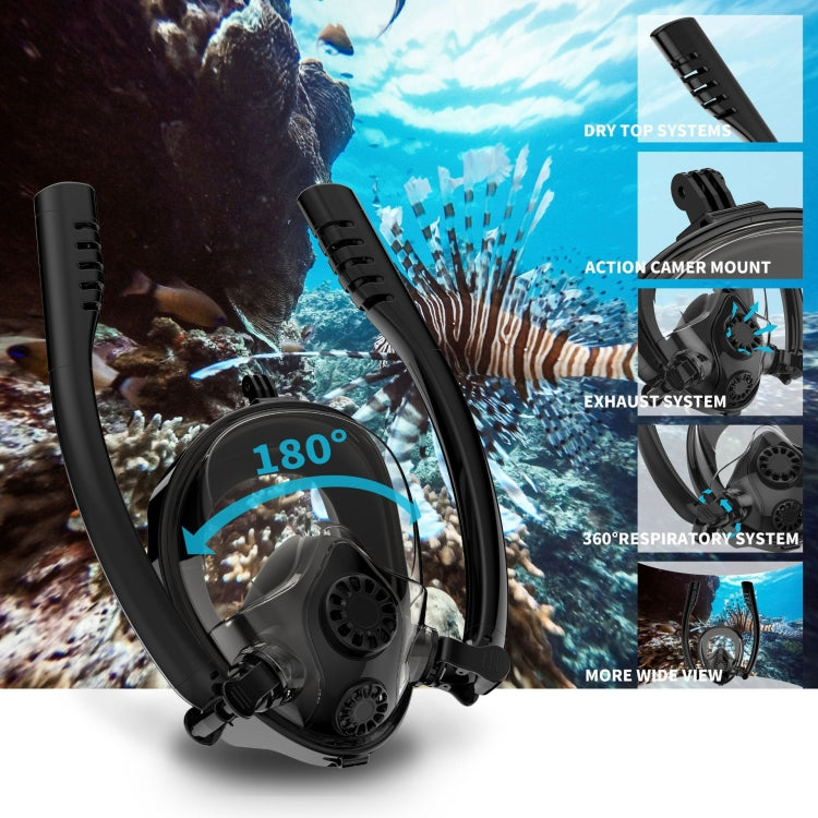 Water Sports Diving Equipment Full Dry Silicone Diving Mask Swimming Glasses for GoPro Hero11 Black / HERO10 Black / HERO9 Black /HERO8 / HERO7 /6 /5 /5 Session /4 Session /4 /3+ /3 /2 /1, Insta360 ON ...  Action and Other Action Cameras, Size:L/XL(Black) - Diving Mask by PMC TechLife | Online Shopping South Africa | PMC TechLife | Buy Now Pay Later Mobicred