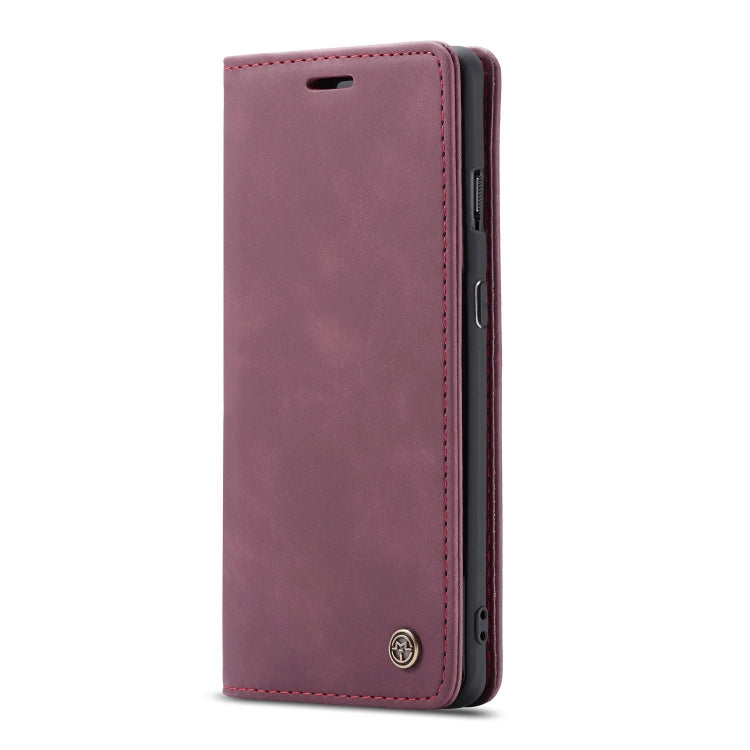 CaseMe-013 Multi-functional Retro Frosted Horizontal Flip Leather Case with Card Slot & Holder & Wallet For OnePlus 7(Wine Red) - free shipping - PMC Jewellery - Order now!