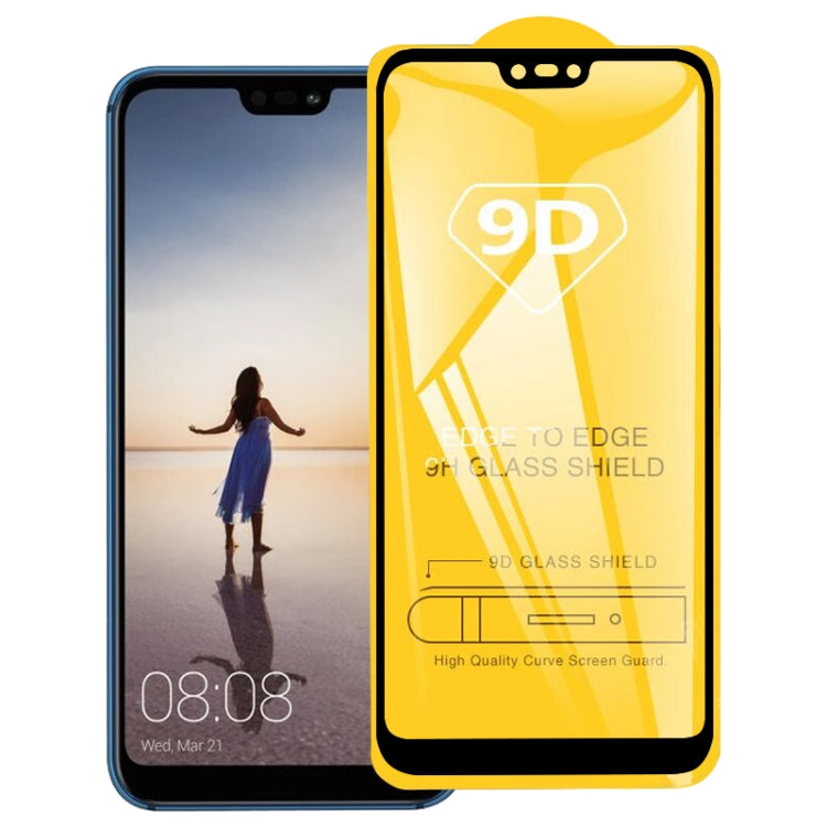 9D Full Glue Full Screen Tempered Glass Film For Huawei P20 Lite / Nova 3e - Huawei Tempered Glass by PMC TechLife | Online Shopping South Africa | PMC TechLife | Buy Now Pay Later Mobicred