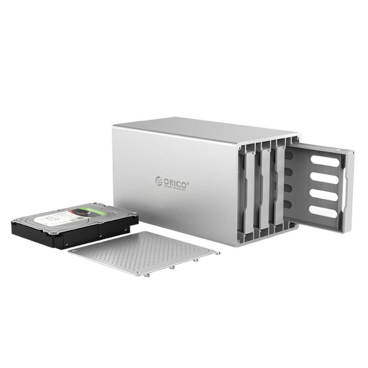 ORICO Honeycomb Series WS400U3 SATA 3.5 inch USB 3.0 4 Bays Aluminum Alloy HDD / SSD Enclosure, The Maximum Support Capacity: 40TB - HDD Enclosure by ORICO | Online Shopping South Africa | PMC TechLife | Buy Now Pay Later Mobicred