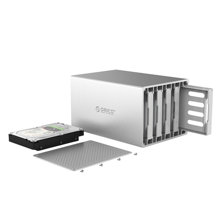 ORICO Honeycomb Series WS500U3 SATA 3.5 inch USB 3.0 5 Bays Aluminum Alloy HDD / SSD Enclosure, The Maximum Support Capacity: 50TB - HDD Enclosure by ORICO | Online Shopping South Africa | PMC TechLife | Buy Now Pay Later Mobicred