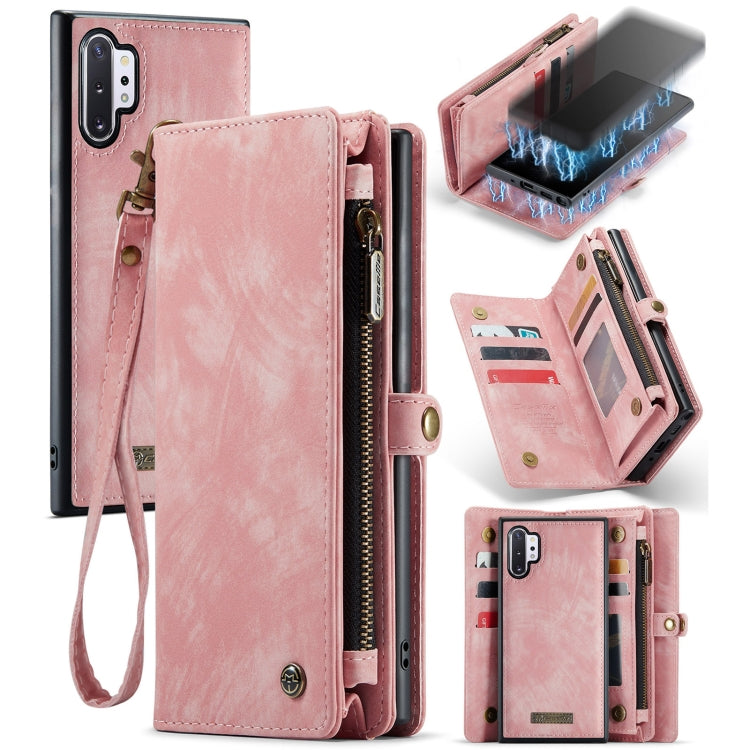 For Samsung Galaxy Note10+ CaseMe-008 Detachable Multifunctional Flip Leather Phone Case(Pink) - free shipping - PMC Jewellery - Order now!