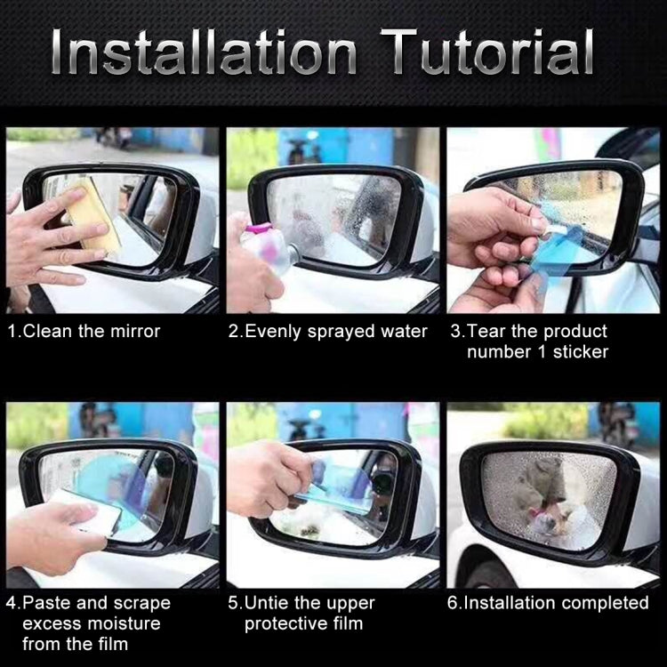 For Nissan Teana 2014-2018 Car PET Rearview Mirror Protective Window Clear Anti-fog Waterproof Rain Shield Film - Auto Film by PMC TechLife | Online Shopping South Africa | PMC TechLife | Buy Now Pay Later Mobicred