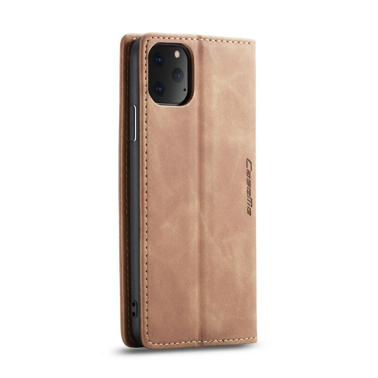 CaseMe-013 Multifunctional Horizontal Flip Leather Case with Card Slot & Holder & Wallet for iPhone 11 Pro(Brown) - free shipping - PMC Jewellery - Order now!